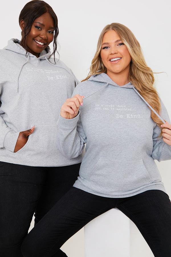 In The Style Charity Be Kind Hoodie Grey
