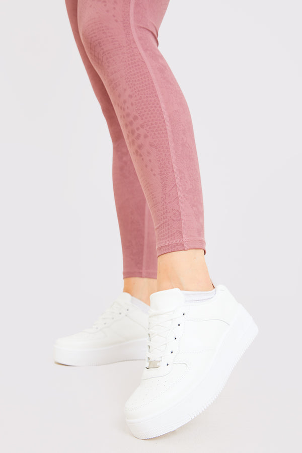 In The Style In The Style Chunky Sole Lace Up Trainers White
