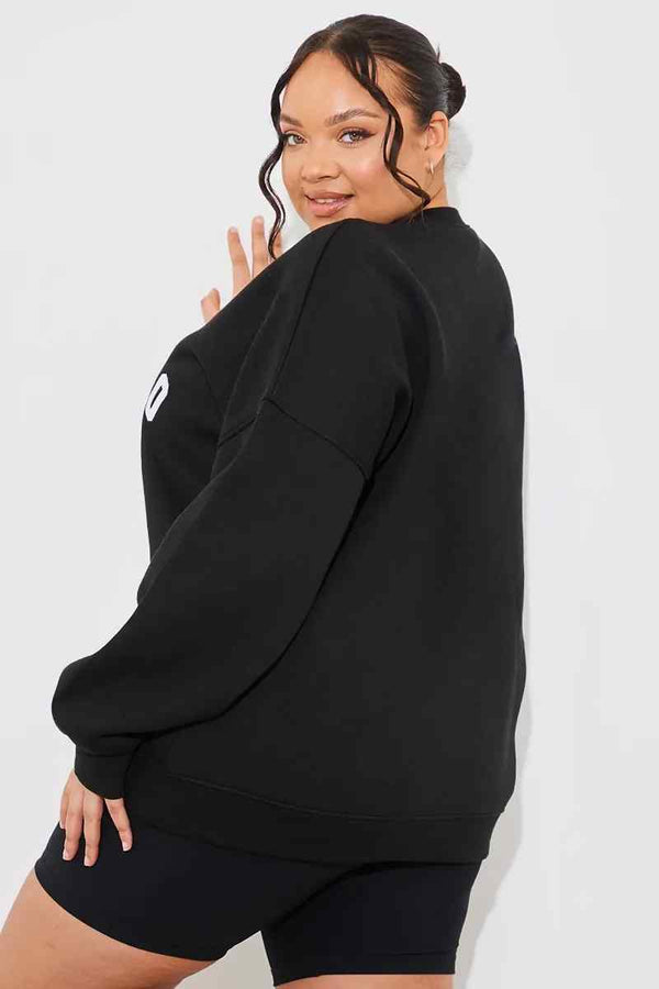 In The Style In The Style Colorado Oversized Sweater Black