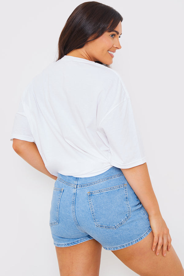 In The Style In The Style Come On England' Slogan Football T-Shirt White