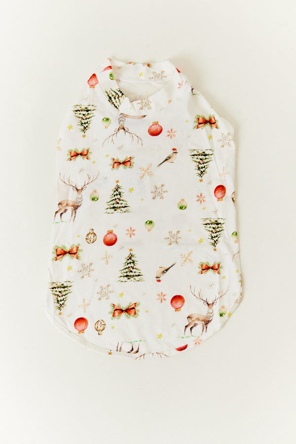 In The Style In The Style Cream Christmas Matching Dog Coat Cream