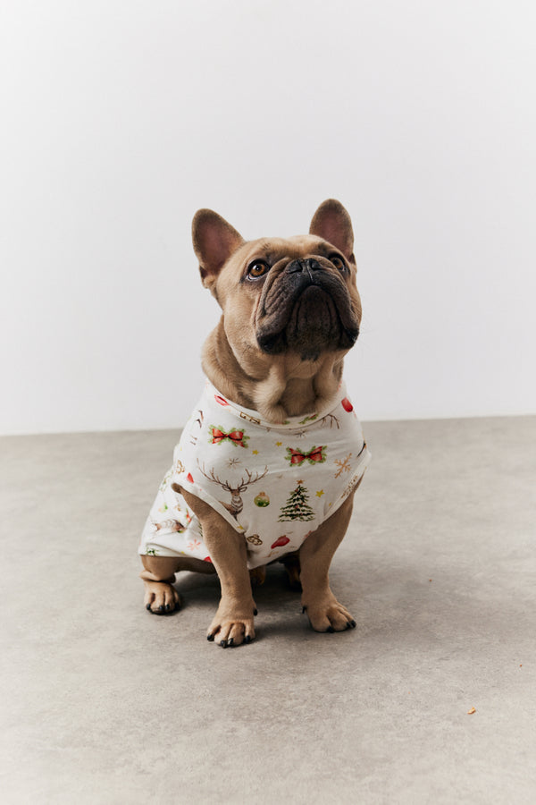 in the style In the Style Cream Christmas Matching Dog Coat Cream