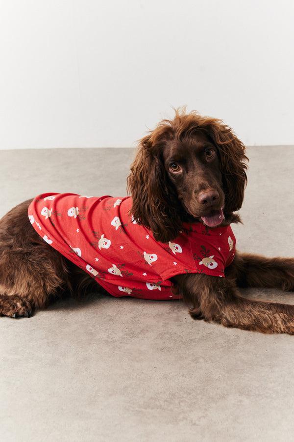 in the style In the Style Dog Reindeer Print Pyjama Multi
