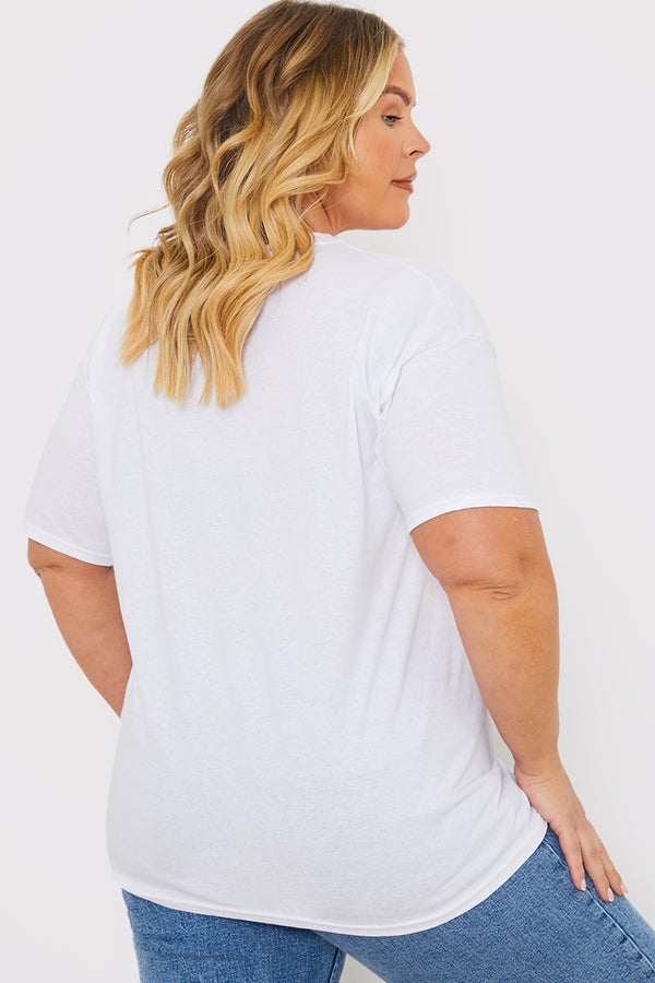 In The Style In The Style Female Power' Slogan T-Shirt White