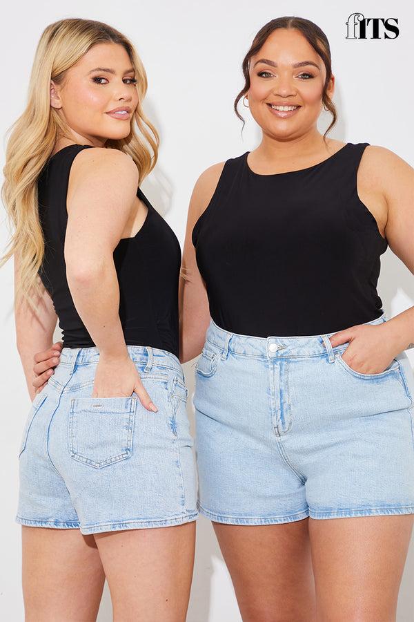 In The Style Fits Denim Short Blue