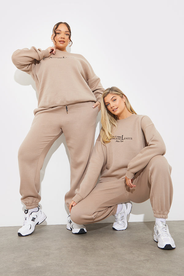 in the style Fits Jersey Cuff Leg Jogger Mocha