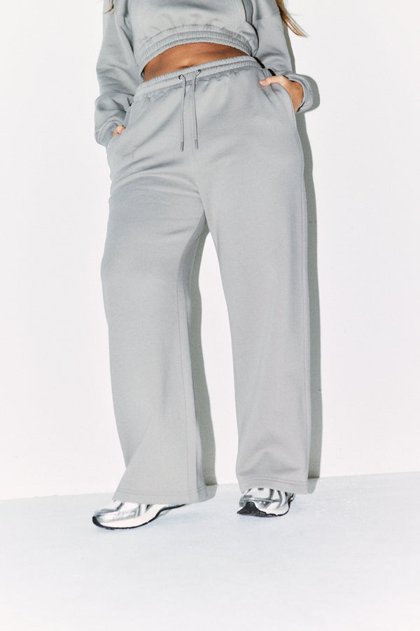 In The Style Fits Wide Leg Co-Ord Jogger Slate