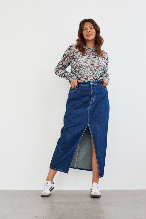 In The Style In The Style Floral Mesh T-Shirt Print