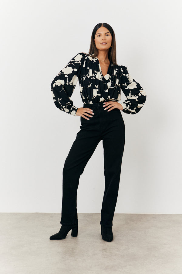 In The Style In The Style Floral Wrap Bodysuit Print