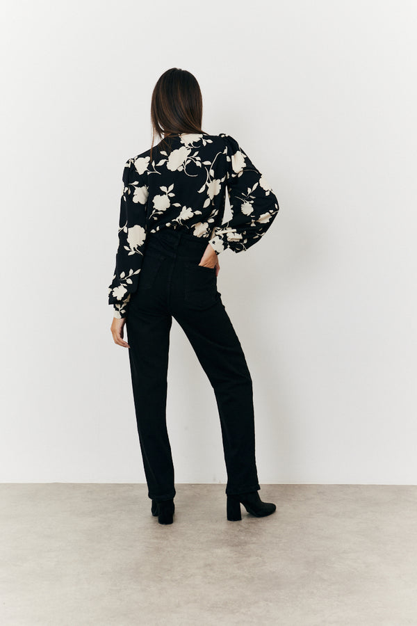 In The Style In The Style Floral Wrap Bodysuit Print