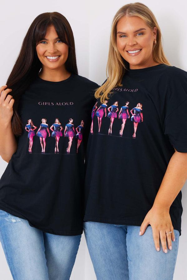 in the style In The Style Girls Aloud Tour T-Shirt Black