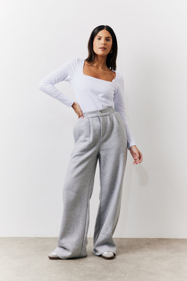 in the style In the Style Grey Straight Leg Jogger Grey