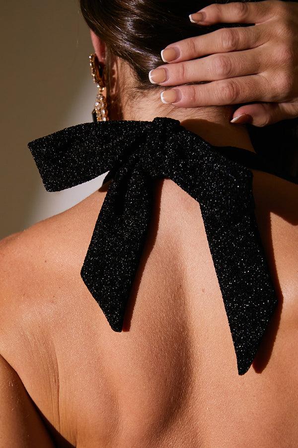 In The Style In The Style Halterneck Jumpsuit Black