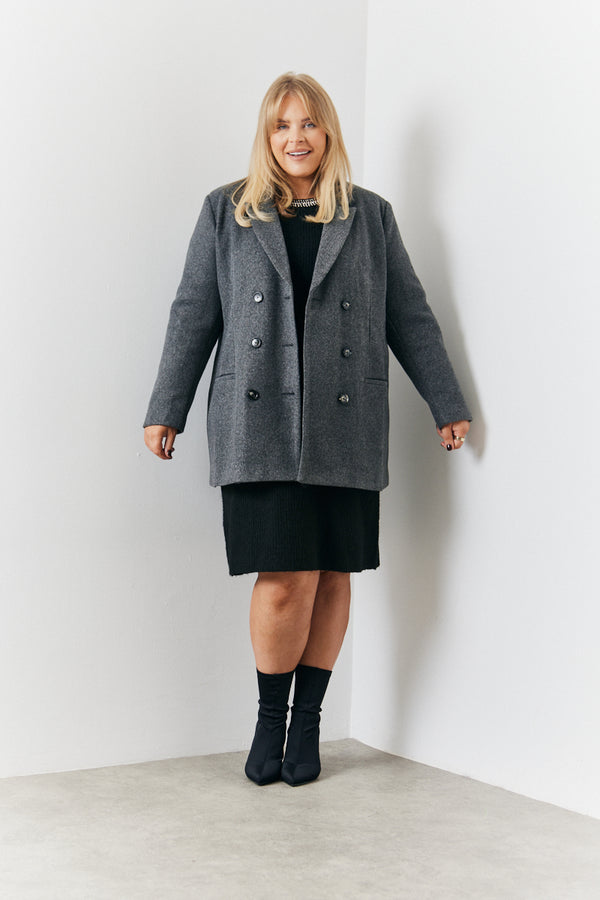 In The Style In The Style Heathman Blazer Coat Grey