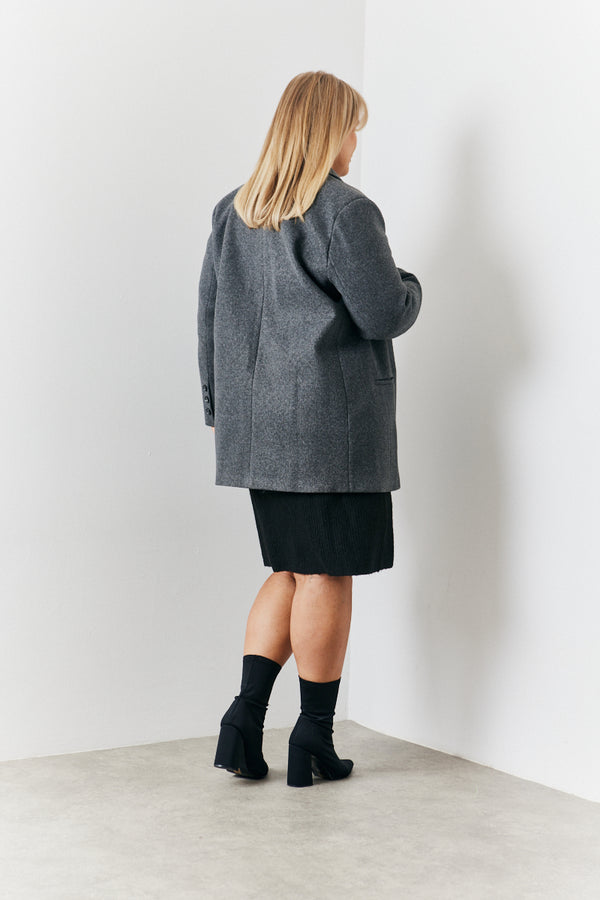 In The Style In The Style Heathman Blazer Coat Grey