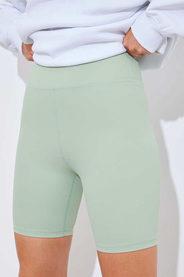 In The Style In The Style High Waisted Sculpt And Control Cycling Shorts Sage