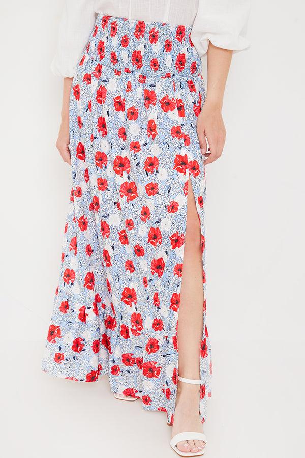 In The Style In The Style Ascot Skirt Blue