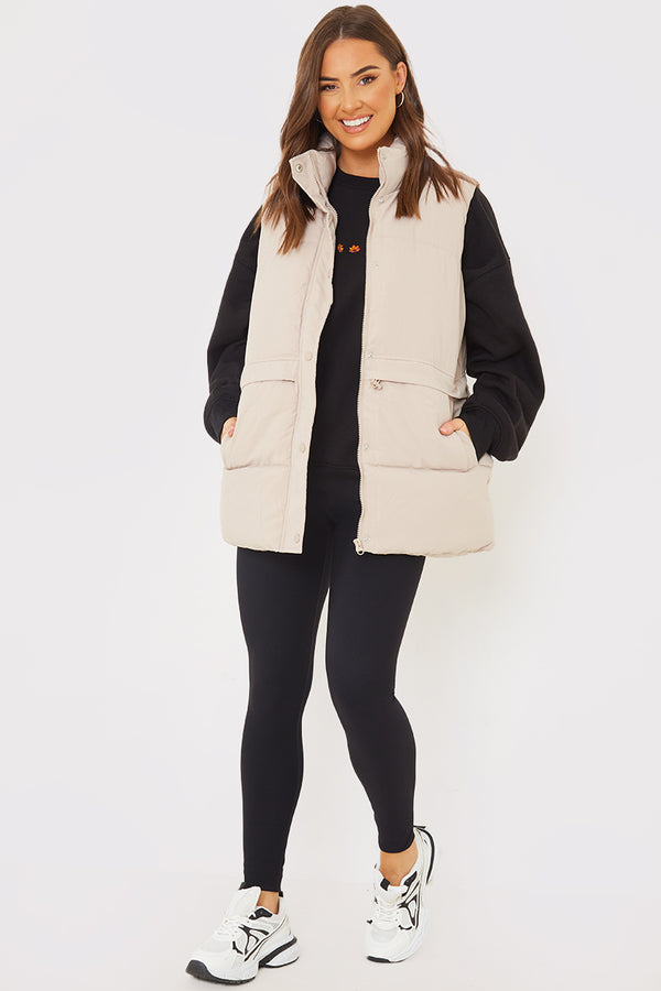 In The Style In The Style Belted Gilet Cream