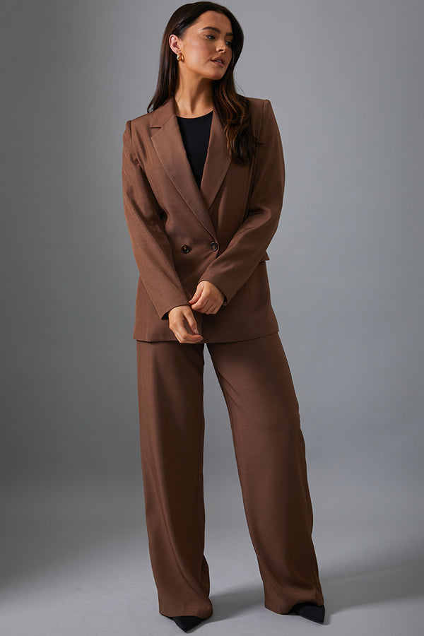 In The Style In The Style Blazer Chocolate