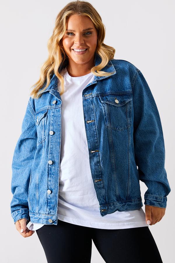 in the style In the Style Blue Denim Jacket Blue