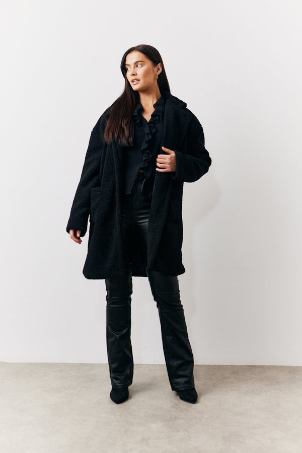 In The Style In The Style Borg Jacket Black