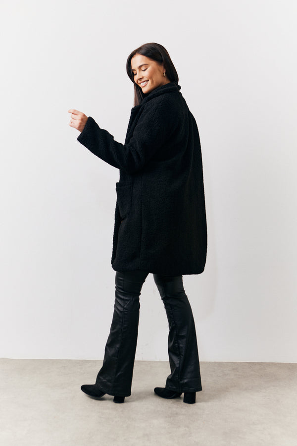 In The Style In The Style Borg Jacket Black