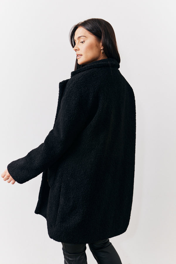 In The Style In The Style Borg Jacket Black