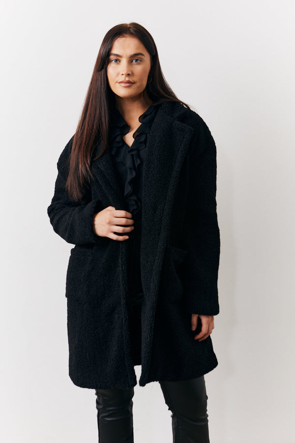 in the style In the Style Borg Jacket Black