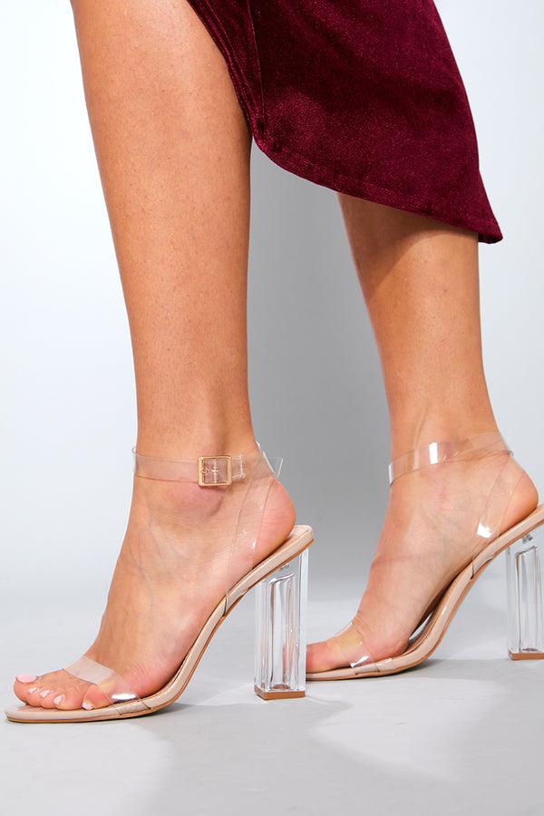 In The Style In The Style Clear Perspex Heel Clear