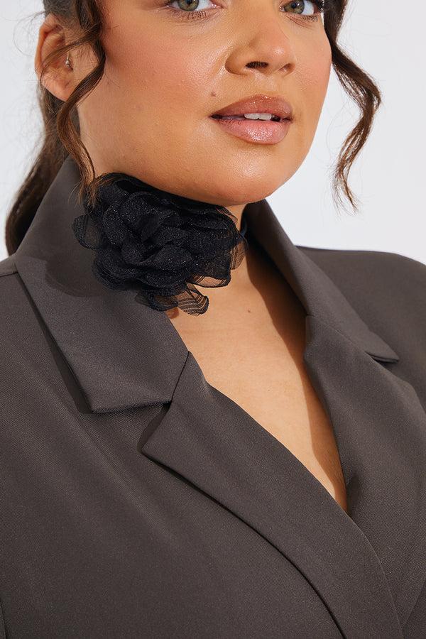 In The Style In The Style Corsage Choker Black