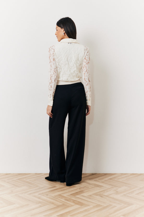 In The Style In The Style Cream Lace Shirt Cream