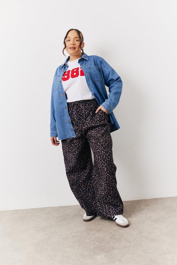 In The Style In The Style Denim Shirt Blue