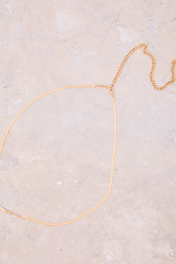 In The Style In The Style Gold Belly Chain Gold