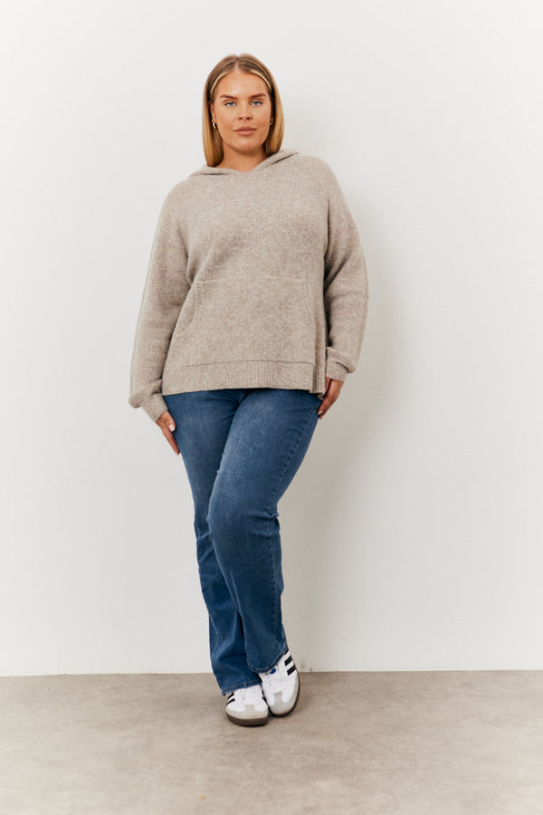 In The Style In The Style Knitted Hoodie Oatmeal