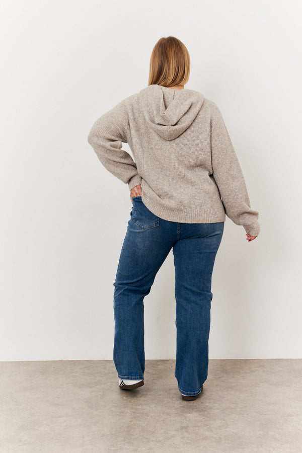 In The Style In The Style Knitted Hoodie Oatmeal