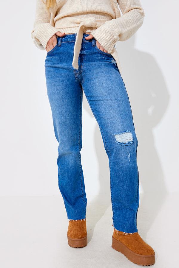 In The Style In The Style Mom Jeans Indigo