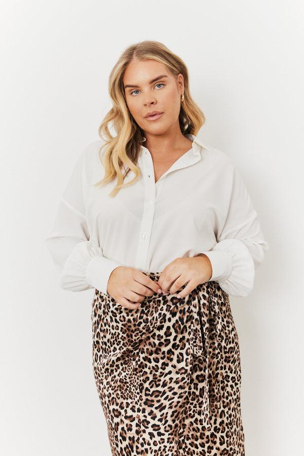 in the style In the Style Oversized Blouse White