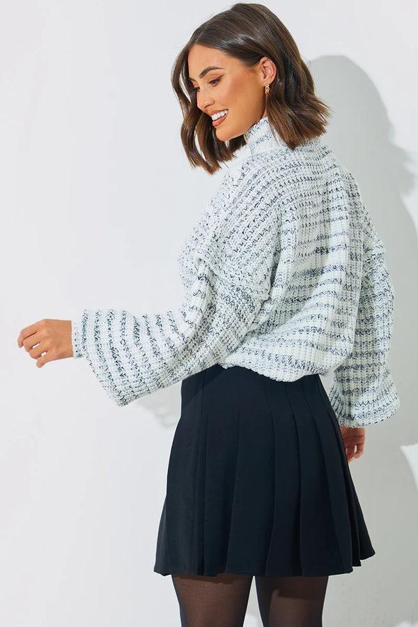 In The Style In The Style Pleated Mini Skirt Black