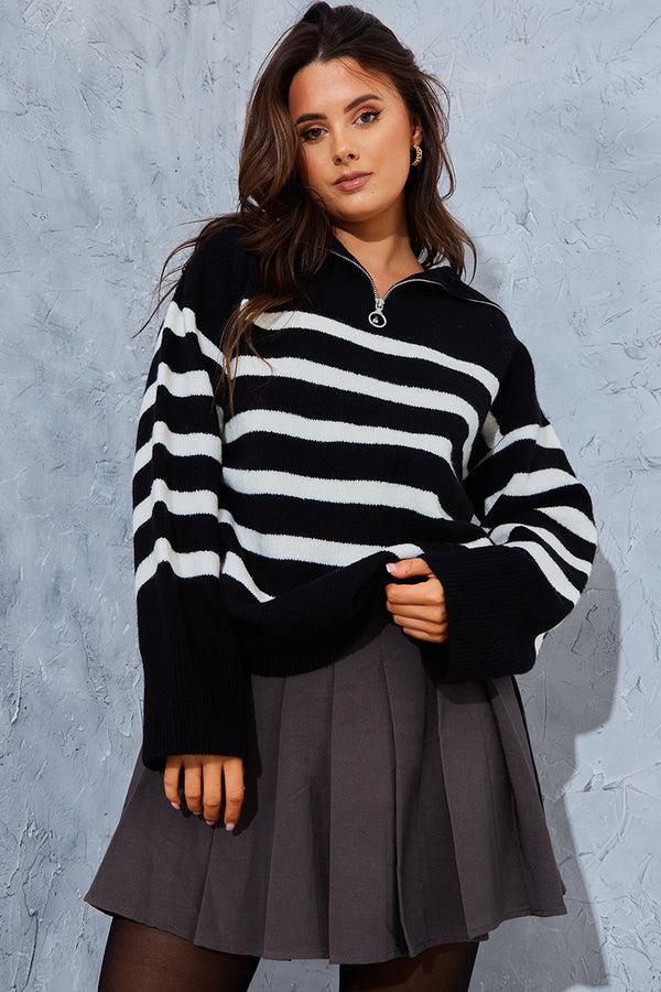 in the style In the Style Pleated Mini Skirt Grey