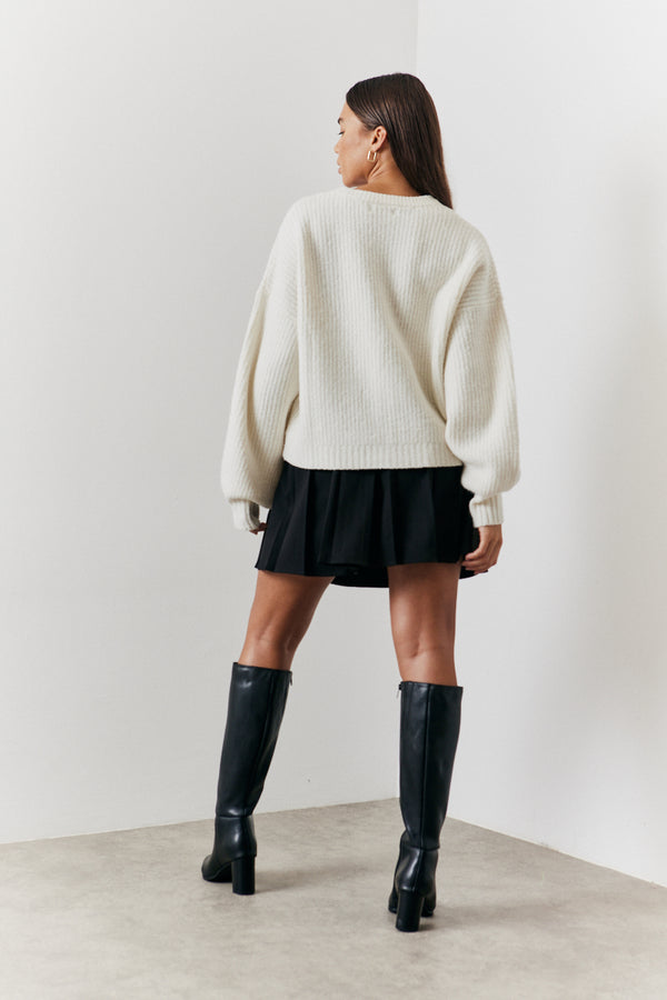 In The Style In The Style Pleated Skirt Black