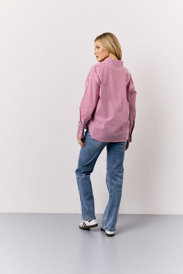 In The Style In The Style Red Stripe Shirt Red