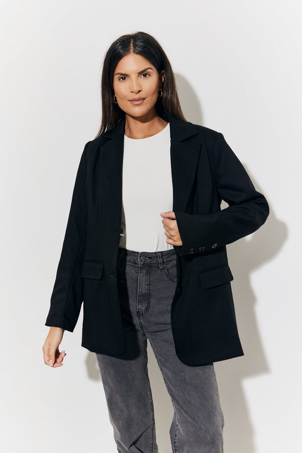 in the style In The Style Relaxed Blazer Black