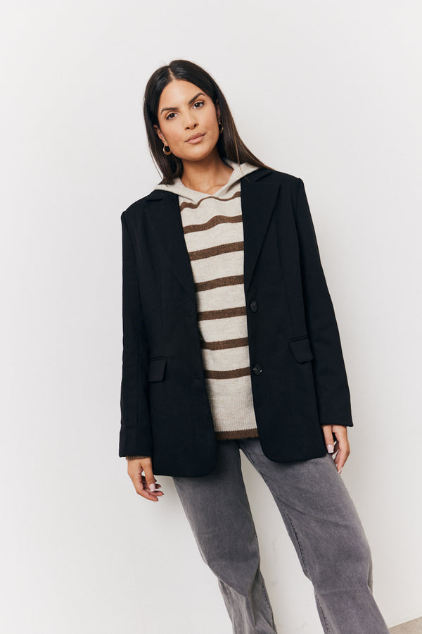 in the style In the Style Relaxed Blazer Black