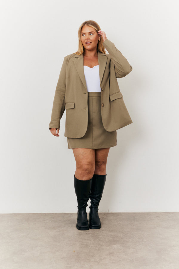 In The Style In The Style Relaxed Blazer Khaki