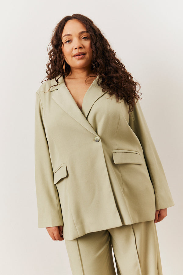 In The Style In The Style Sage Relaxed Blazer Sage