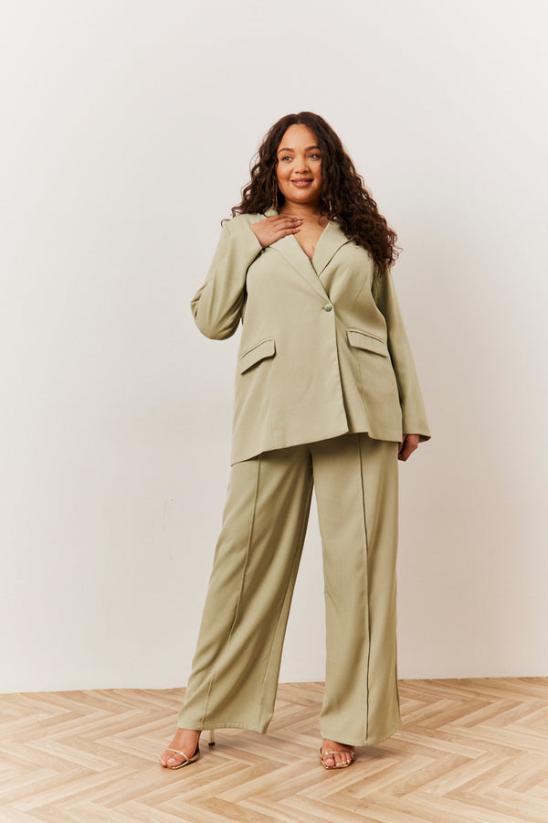 in the style In The Style Sage Relaxed Blazer Sage