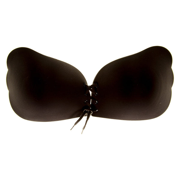 in the style In The Style Secret Lace Up Bra Black