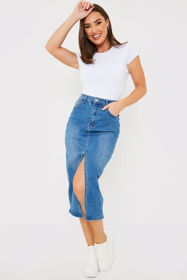 In The Style In The Style Slinky Bodysuit White