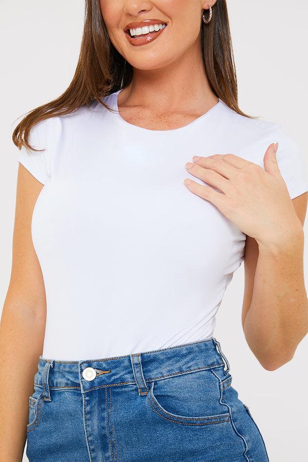 In The Style In The Style Slinky Bodysuit White