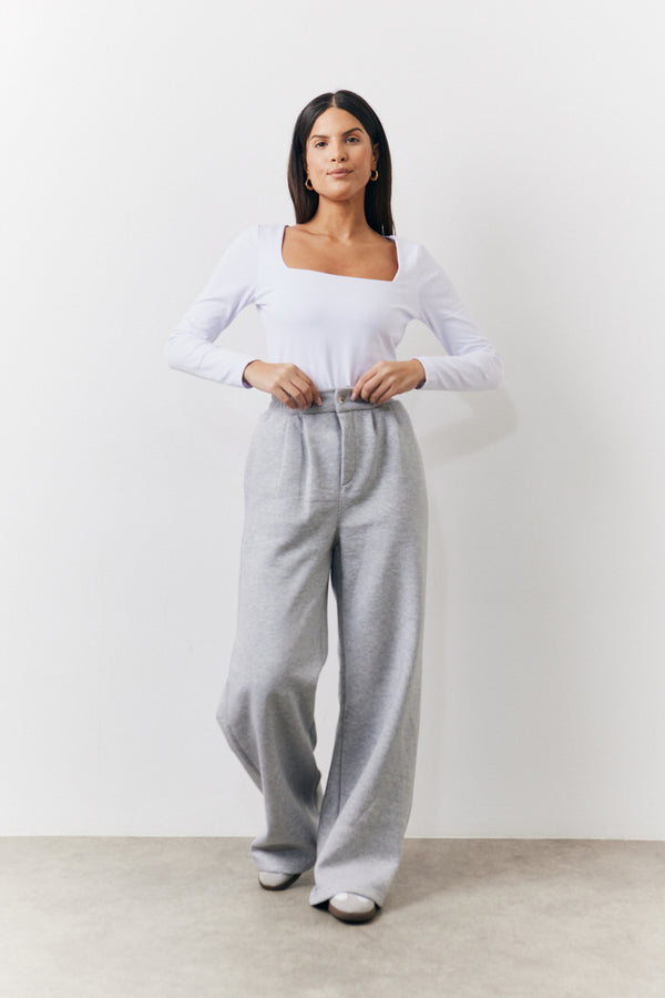 In The Style In The Style Square Neck Top White